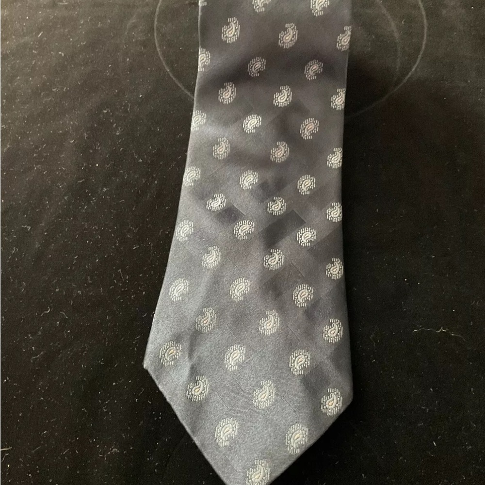 Elegant Gray Paisley CHRISTIAN DIOR TIE